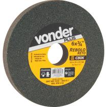 Rebolo Reto 6 X 3/4 39 CVD Grão 100 Verde Vonder Plus