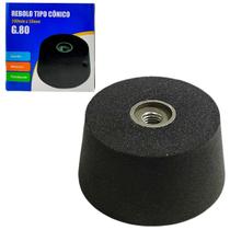 Rebolo Tipo Copo Cônico Para Esmerilhadeira Desbaste G80