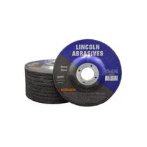 Rebolos Lincoln Abrasives, 4,5 polegadas, 24 grãos, pacote com 10