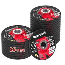 Rebolos Revvstark, pacote de 25, 4,5 cm para metal e aço inoxidável Rebolos Revvstark, pacote de 25, 4,5 cm para metal e aço inoxidável