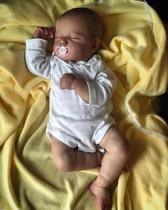 Reborn Baby Doll Wamdoll Lifelike Premie 50 cm com cabelo pintado
