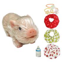 Reborn Pig Doll OtardDolls Lifelike Full Silicone de 13 cm