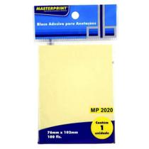 Recados Adesivos 76x102mm Amarelo Masterprint