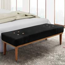 Recamier 1,60m Base de Madeira Maciça em Tecido Suede Gênova Cor:Preto Recamier 1,60m Base de Madeira Maciça em Tecido Suede Gênova Cor:Preto
