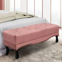 Recamier 1,60m com Capitonê Tecido Veludo Vicenza Cor:Rosa Recamier 1,60m com Capitonê Tecido Veludo Vicenza Cor:Rosa