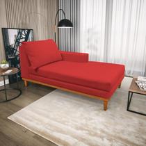 Recamier 165cm material sintético Almeria Maranata Estofados Vermelho