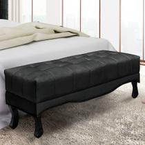 Recamier 1,95m Pés Madeira Acabamento Tecido Suede Vicenza Cor:Preto Recamier 1,95m Pés Madeira Acabamento Tecido Suede Vicenza Cor:Preto