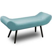 Recamier Áustria 120 CM Suede Azul Turquesa- D A Decor Recamier Áustria 120 CM Suede Azul Turquesa- D A Decor