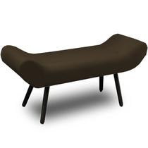 Recamier Áustria 120 CM Suede Marrom - D A Decor