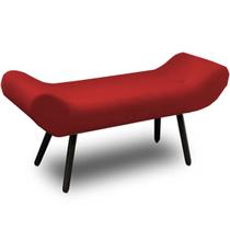 Recamier Áustria 120 CM Suede Vermelho - D A Decor