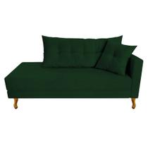 Recamier Azura 185 cm com Almofada Lado Esquerdo Suede - ADJ Decor