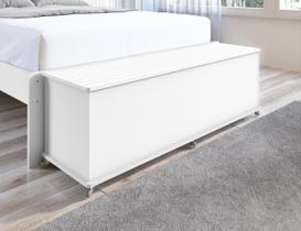 Recamier Banco Baú Ripado Sapateira Casal Luca - 3 Cores