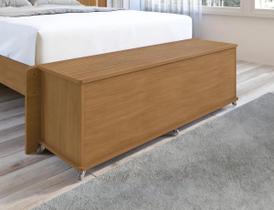 Recamier Banco Baú Ripado Sapateira Casal Luca - 3 Cores