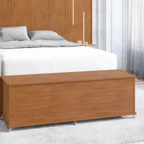 Recamier Banco Baú Ripado Sapateira Casal Luca - 3 Cores