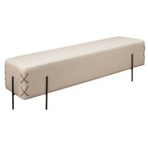Recamier Banco Eros Luxo Preto Castellar Móbile