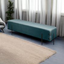 Recamier Banco Luxo Eros Sala de Estar Azul
