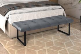 Recamier Banco Ônix 130cm Industrial Para Cama Casal Decorativo