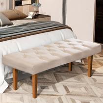 Recamier Banco Paris Para Cama Casal 130cm Suede Pavia Decorativo