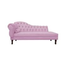 Recamier Barcelona 140 cm Direito Rosa Bebê