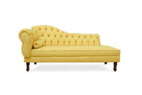 Recamier Barcelona 160 cm Direito Amarelo