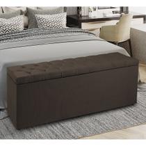Recamier Baú 1,40m Mari Suede Marrom SKY MOBILE Recamier Baú 1,40m Mari Suede Marrom SKY MOBILE