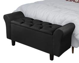 Recamier Baú Banco Divã Moderno Lara 1,30m Para Sala Quarto Sapateira Retro Recamier Baú Banco Divã Moderno Lara 1,30m Para Sala Quarto Sapateira Retro