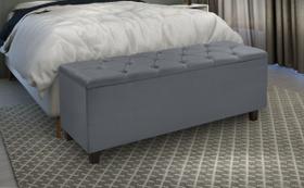 Recamier Baú Barcelona 150cm Para Cama Casal Queen Sala Sapateira