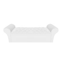 Recamier Baú Calçadeira Chaise Quarto King 195cm Madrid