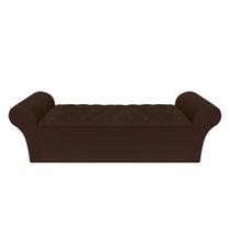 Recamier Baú Calçadeira Chaise Quarto King 195cm Madrid