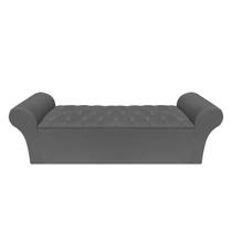 Recamier Baú Calçadeira Chaise Quarto King 195cm Madrid