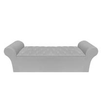 Recamier Baú Calçadeira Chaise Quarto King 198cm Madrid