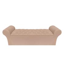 Recamier Baú Calçadeira Quarto Casal 138cm Barcelona