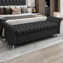 Recamier Baú Casal Roma em Veludo