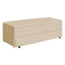 Recamier Baú Com Gaveta Para Cama Box Casal Queen - Clara - Sv Decor