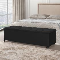 Recamier Bau com Rodizios Cancun 1,30 Veludo Preto Recamier Bau com Rodizios Cancun 1,30 Veludo Preto