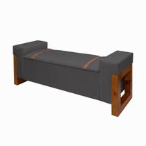 Recamier Baú Divã Moderno Retro Banco Casal 1,30m Para Quarto E Sala Sapateira Luxo