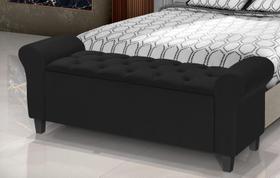 Recamier Baú Divã Paris 135cm P/ Cama Casal - LV MÓVEIS