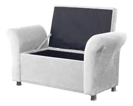 Recamier Bau Egeo 198 X 51 material sintético Branco - Dominic Decor