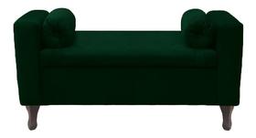 Recamier Baú Félix 160cm Suede Verde