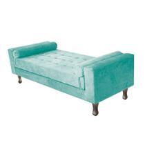 Recamier Baú Félix Solteiro 195 cm Suede - ADJ Decor