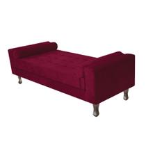 Recamier Baú Félix Solteiro 90 cm Suede - Doce Sonho Móveis