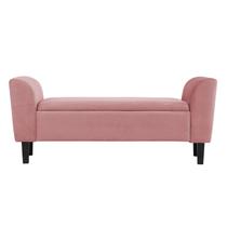 Recamier Bau França 1,40m Suede Rose - Clique Decor