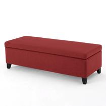 Recamier Bau Julia 1,60m Suede Vermelho - Inova Decor