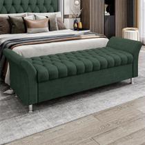 Recamier Baú King Roma em Veludo