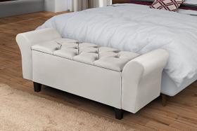 Recamier Baú Lara 150 cm Sapateira Quarto Puff Closet Nicho Organizador Cama Decoração Banco Elegante Brinquedo Calçadeira Roupas Enxoval Recamier Baú Lara 150 cm Sapateira Quarto Puff Closet Nicho Organizador Cama Decoração Banco Elegante Brinquedo Calçadeira Roupas Enxoval