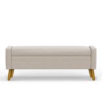 Recamier Bau Londres 1,40m Linho Bege - Clique Decor