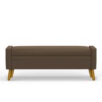Recamier Bau Londres 1,60m Suede Marrom - Clique Decor