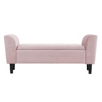 Recamier Bau Malibu 1,20m Suede Rosa Bebe - Inova Decor