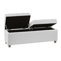 Recamier Bau Paris 1,40m material sintético Branco - Clique Decorações