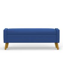Recamier Bau Paris 1,40m Suede Azul marinho - Inova Decor